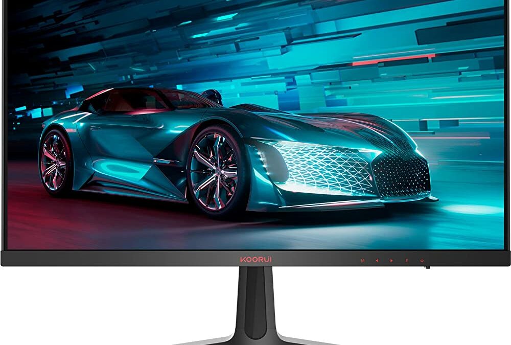 KOORUI Monitor 24 Inch Full HD Gaming Monitor PC Screen VA 1ms 165Hz Monitor, DCI-P3 85%, FreeSync™ GSync Compatible, 2 x HDMI, DisplayPort, Adjustable Tilt, Black